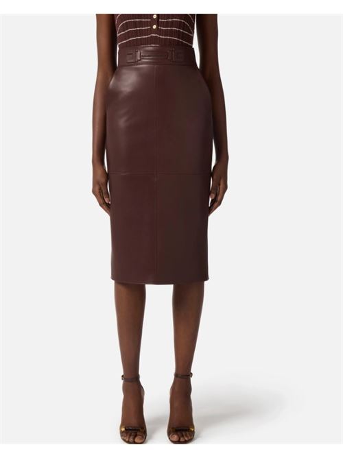 Skirt with embossed logo ELISABETTA FRANCHI | GO16361E2.644